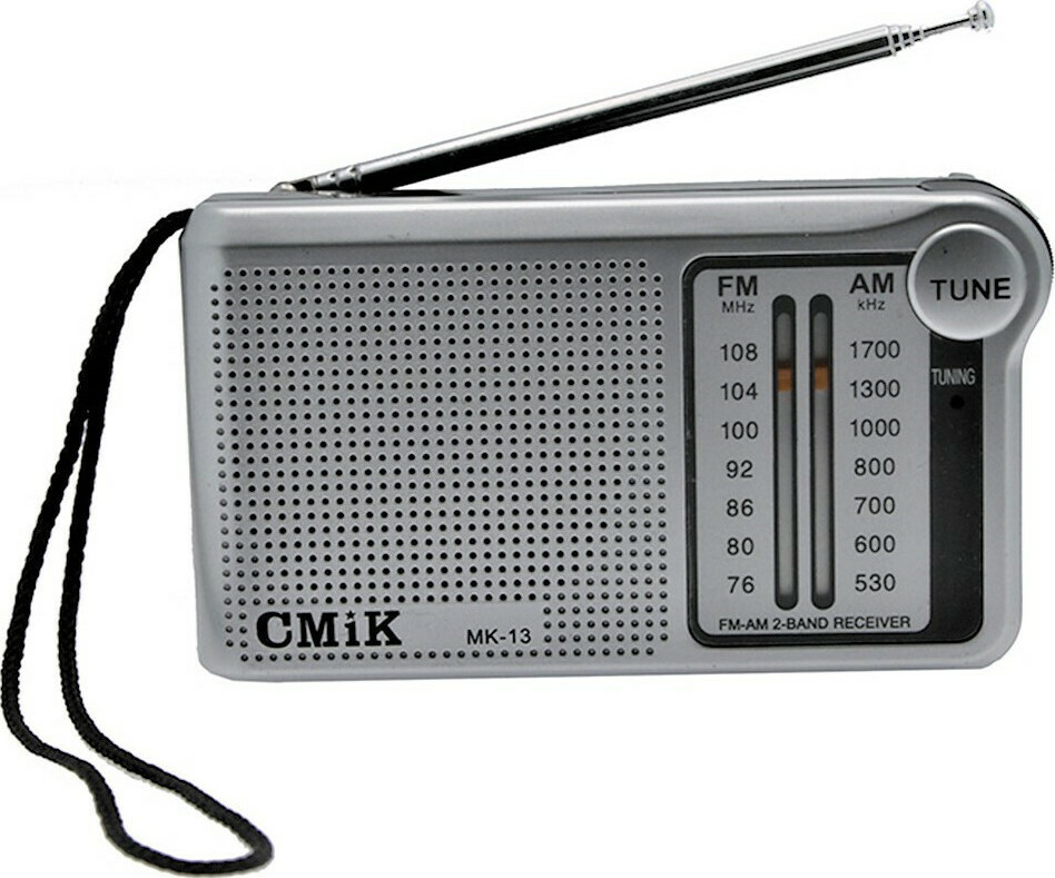 Φορητό Ραδιόφωνο 2 Bands FM/AM Μπαταρίας CMiK ICF-13